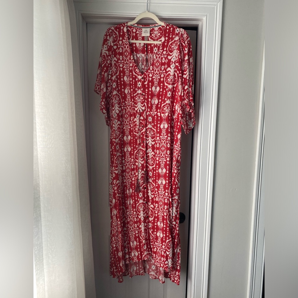 Knox Rose Red Maxi Dress Size M NWWT
